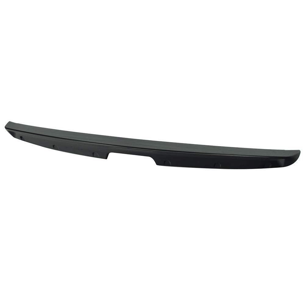 IKON MOTORSPORTS Trunk Spoiler for 1990-1997 Mazda Miata MX5, ABS Plastic, Unpainted Black, Model AST-MMT90T1-A