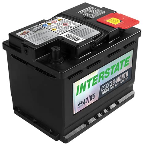 Interstate Batteries Mega-Tron Automotive Battery 12V 60Ah (Group Size H5, 47) 650CCA SLI AGM Automobile Replacement Battery for