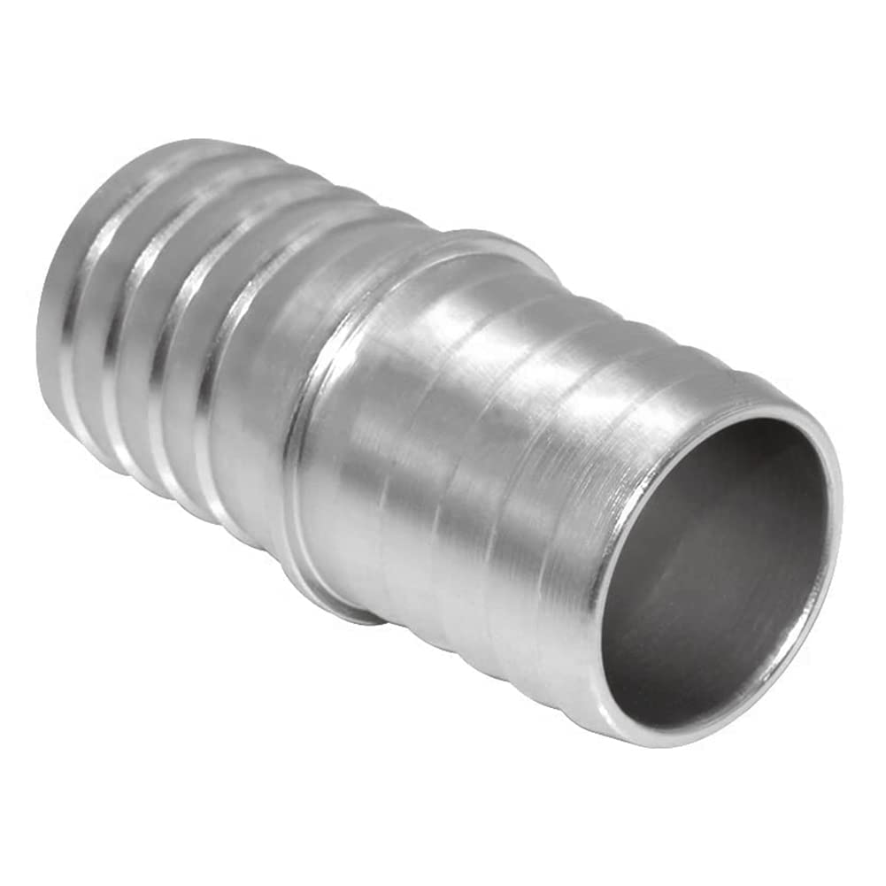 Joytube 1 Pcs 1-1/2 Inch Radiator Hose Barb Adapter, Coupler Splice Mend Coolant Intercooler Exchanger Heater Repair Hose Connector Water Fluid Air Aluminum