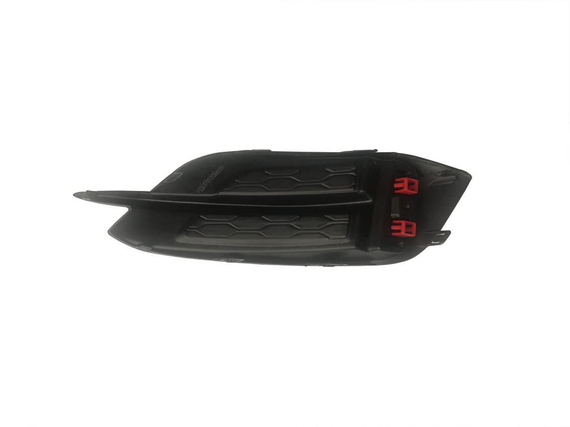 N/D Replacement Rear Bumper Reflector & Grille Bezel for 2016-2021 Honda Civic Sedan, Red and Black