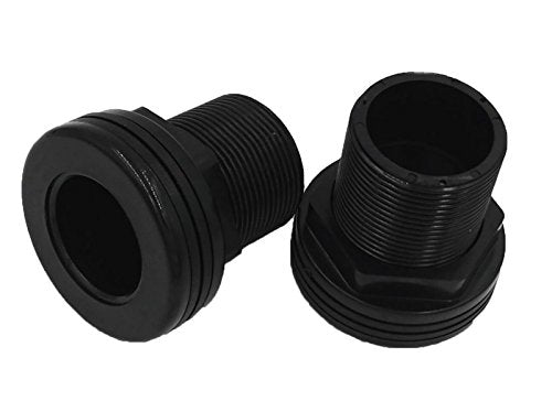 1'' Bulkhead Slip X Slip Npt Standard 2-Pair (4-Pack) Nbr Rubber Gasket By B Bubblefin