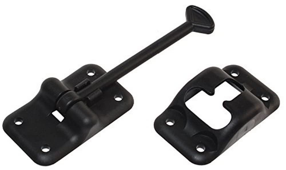 Rv Designer E236, Plastic Door Holder, T Style, 6 Inch, Black Entry Door Hardware