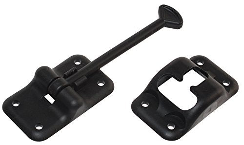 Rv Designer E236, Plastic Door Holder, T Style, 6 Inch, Black Entry Door Hardware