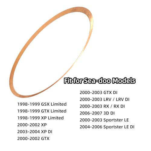 Kvjicdo 274000511 Exhaust Sealing Ring Gasket Fit For Sea-Doo 951 Gsx Gtx Xp Rx Lrv Sportster Rep 274-000-511