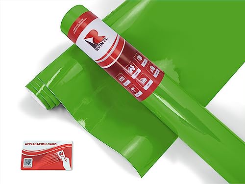Avery Dennison Sw900 758-O Gloss Grass Green Supreme Wrapping Film Vinyl Vehicle Car Wrap Sheet Roll - (12'' X 60'' W/Applicatio