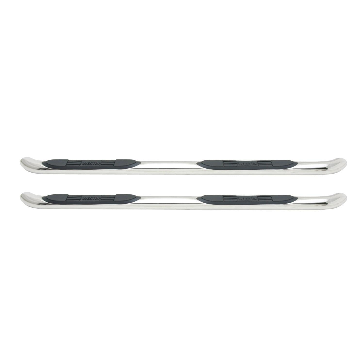 Westin 23-2400 E-Series 3 Round Nerf Bars Fits 2004-2006 Tundra Double Cab Polished Pair