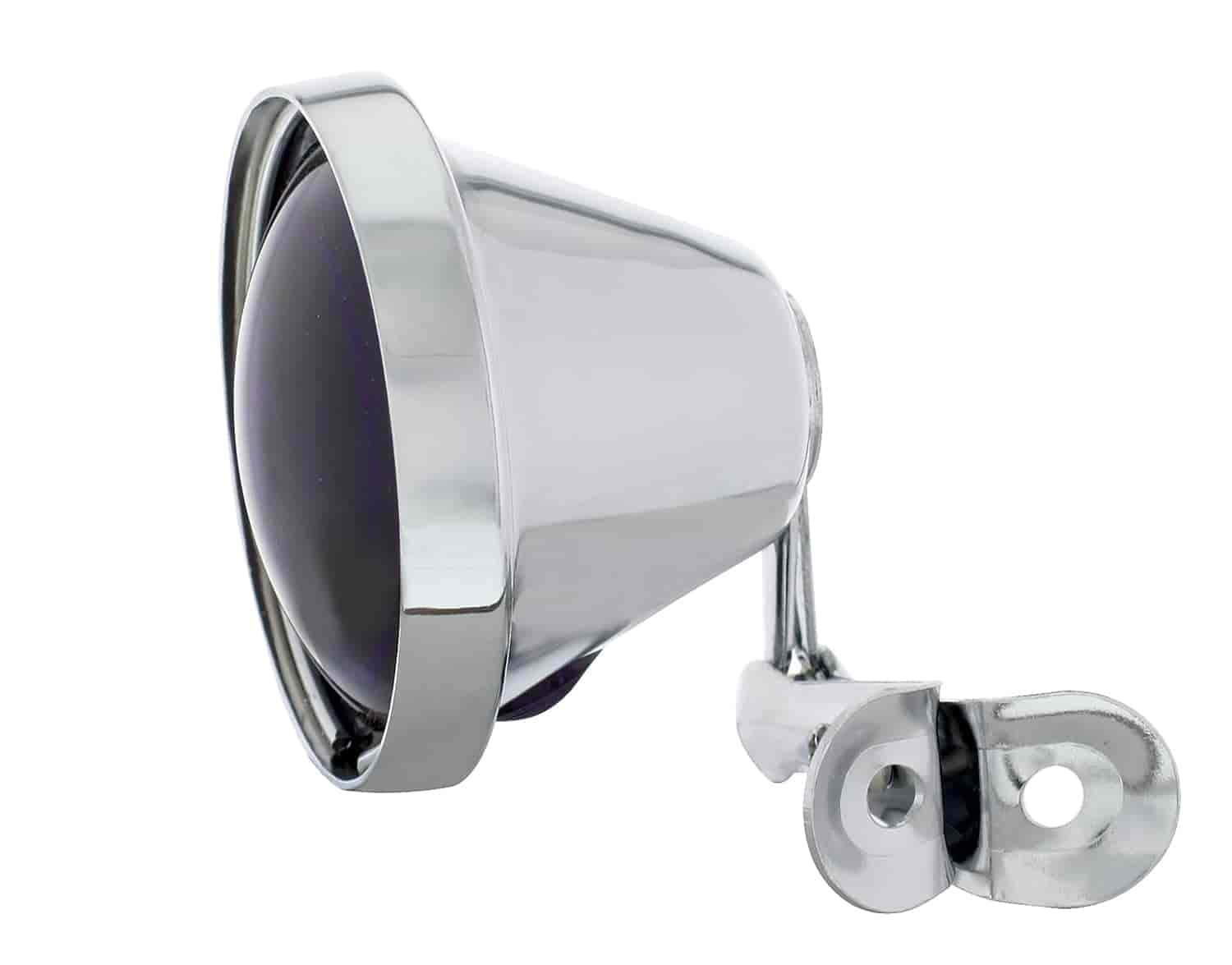 United Pacific 30658 Vintage 12V Anti-Glare Interior Light, Chrome Housing, Adjustable Bracket, Purple