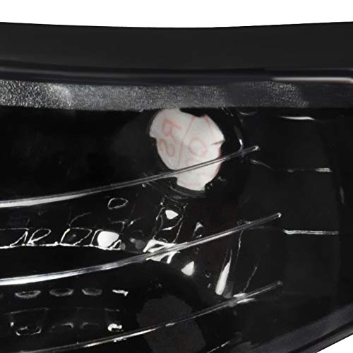 Spec-D Tuning Black Housing Clear Lens Headlights + Corner Lights Compatible with 1994-1998 Ford Mustang L+R Pair Head Light Lamp Assembly