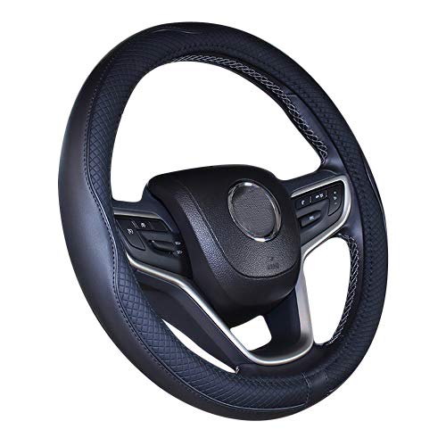 Mayco Bell 2019 New Microfiber Leather Car Extra Large Steering Wheel Cover For Big Trucks (17.5-18'', Gray)