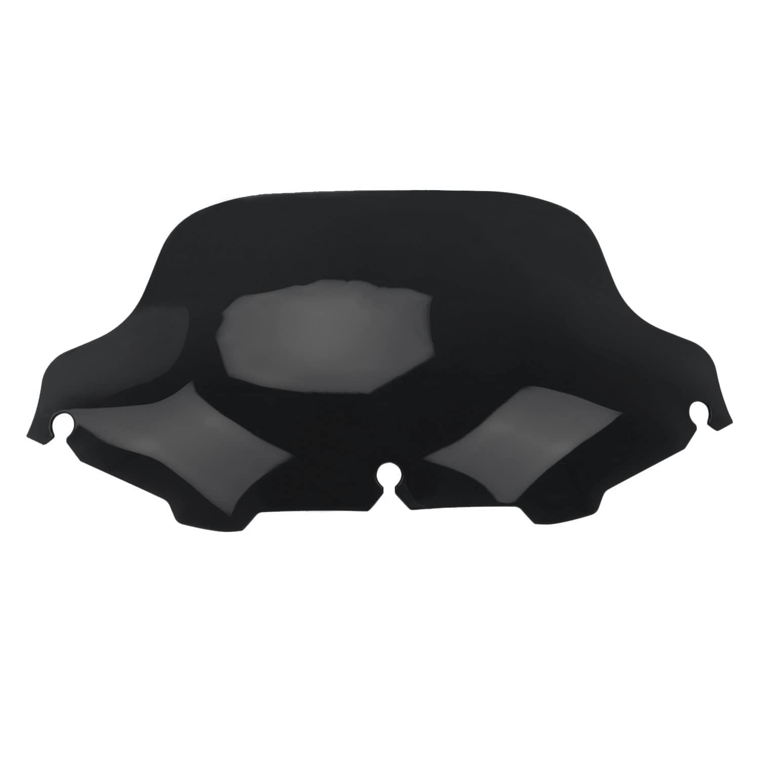 WYNMOTO Black 8'' Wave Windshield Windscreen Compatible for 1996-2013 Harley Davidson Street Glide Electra Glide Ultra Classic T