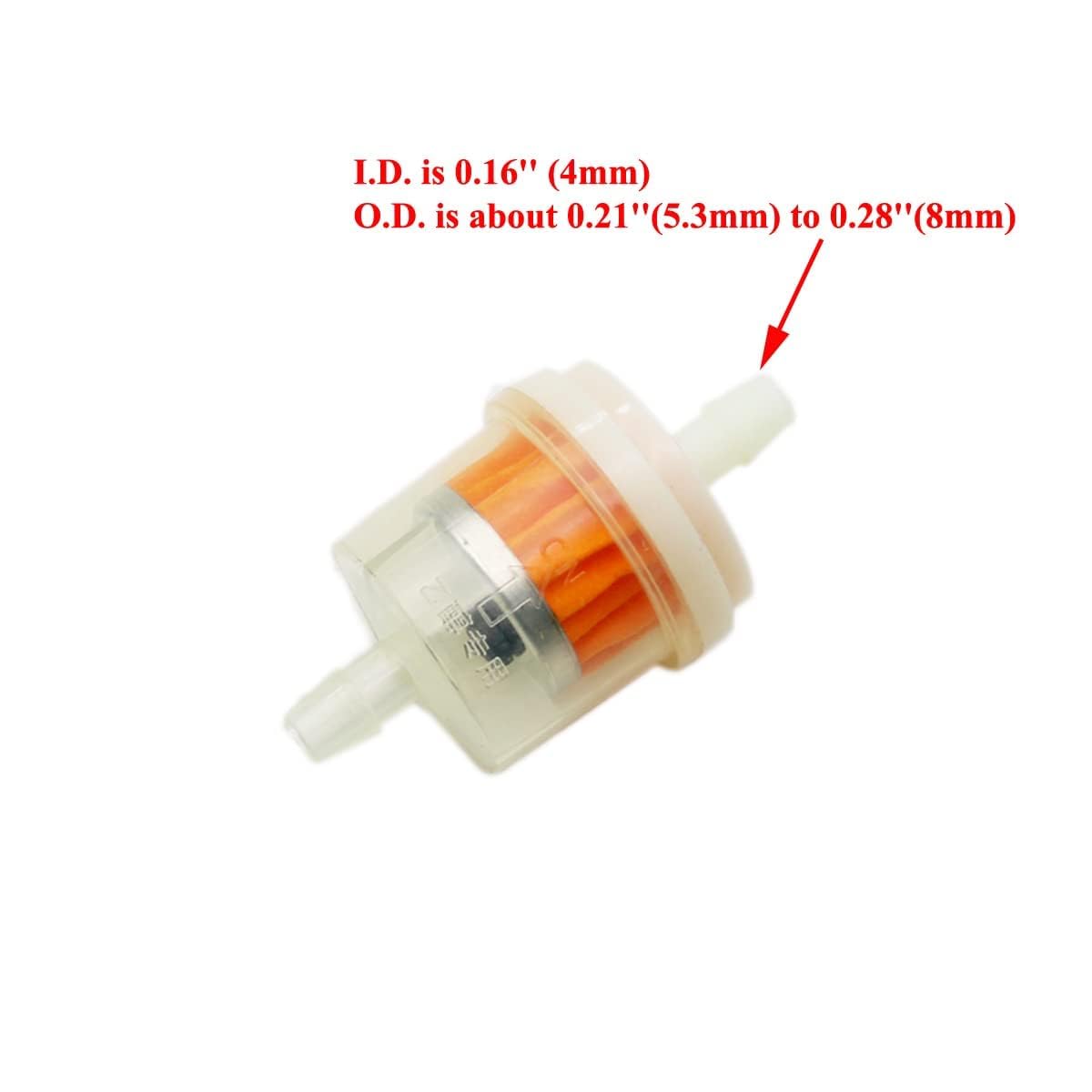 Pro Bat 0.2''(5Mm) Id Fuel Gas Line Tube Oil Gas Line Petrol Hose Tube For Atv Dirt Bike Go Kart Moped Pocket Bike Most Of Chine