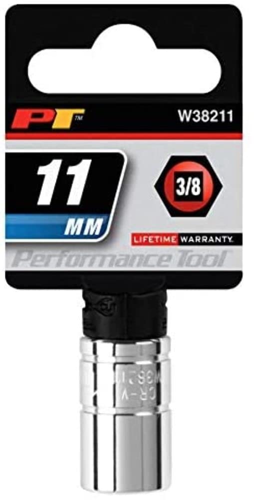 Performance Tool W38211 6-Point Socket, 3/8-Inch Drive, 11mm
