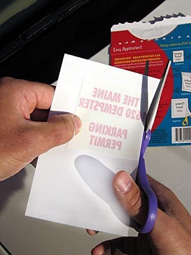 Sticker Shield - Windshield Sticker Applicator For Easy Application, Removal And Re-Application From Car To Car - 4 Inch X 6 Inc