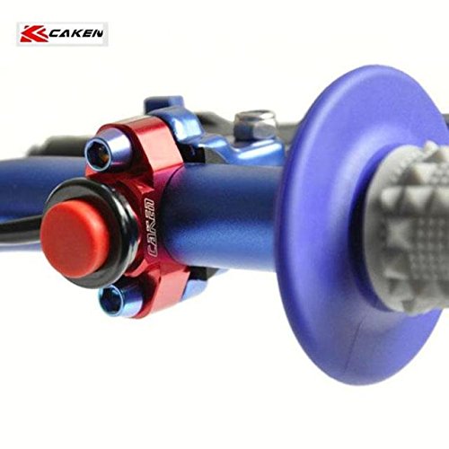 Jfg Racing Cnc Universal Motorcycle Engine Stop Start Kill Switch Button With Mounting Backplate For Kx250 Kx450F Klx110 - Green