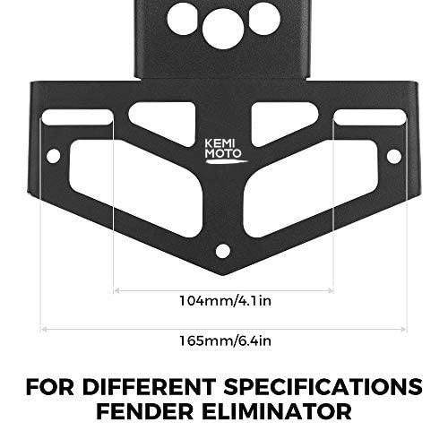 KEMIMOTO Compatible with 2023 2022 2021 Ninja 650 Fender Eliminator Compatible with Z650 ZX650 Ninja 650 License Plate Bracket N