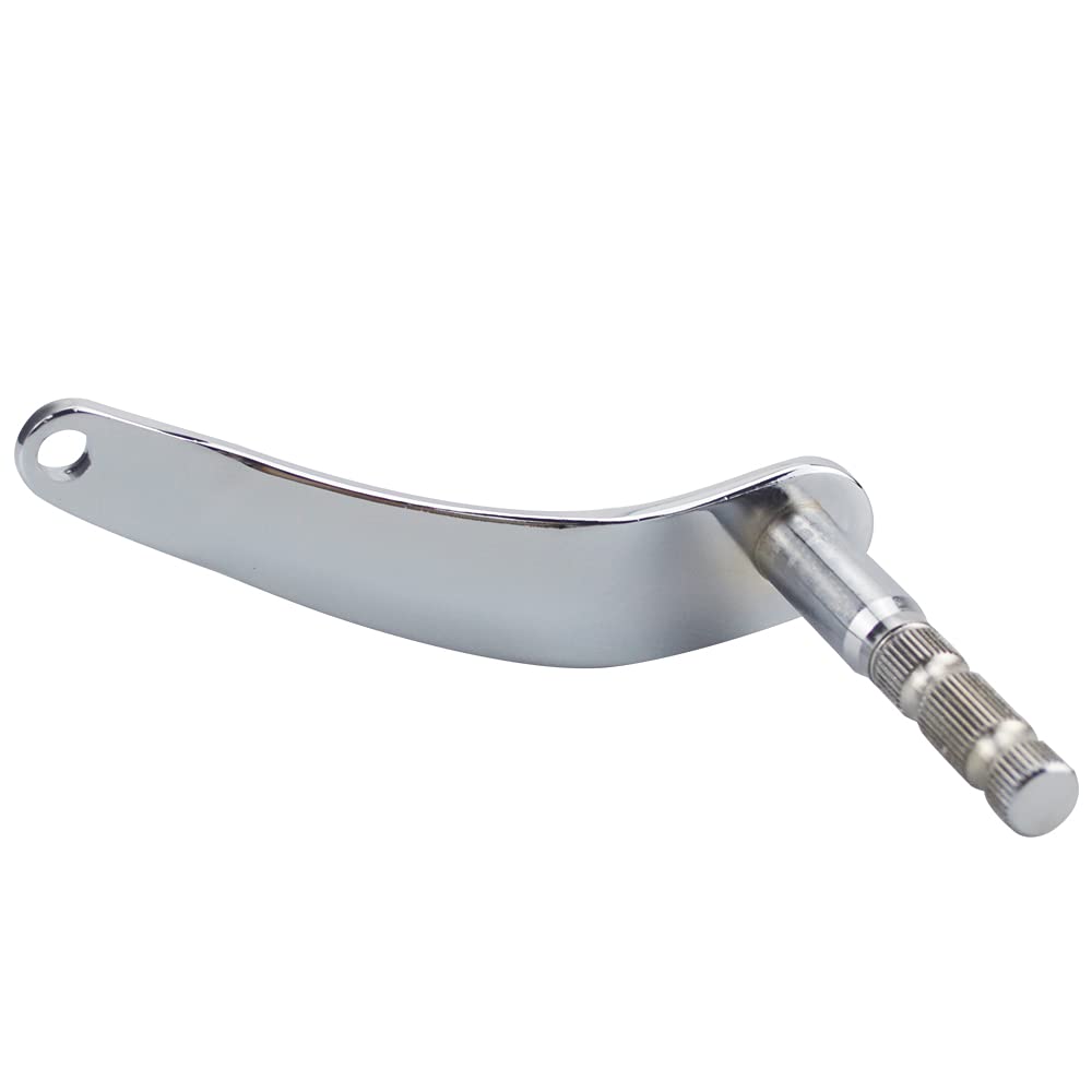 WOWTK Extended Shifter Shaft Arm for Harley FL Softail 2018-2024, Chrome, Aluminum, Model TK-G-0179-E