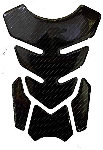 Detachi Motorcycle Universal Tank Pad Sticker For All Bikes (Carbon Black 2) (Epoxy Material)