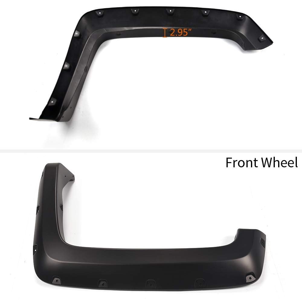PIT66 Fender Flares, Compatible with 2014-2018 Chevy Silverado 2500HD 3500HD Fleetside 78.8 '' / 97.6 '' / 97.8 '' Bed, Not Comp
