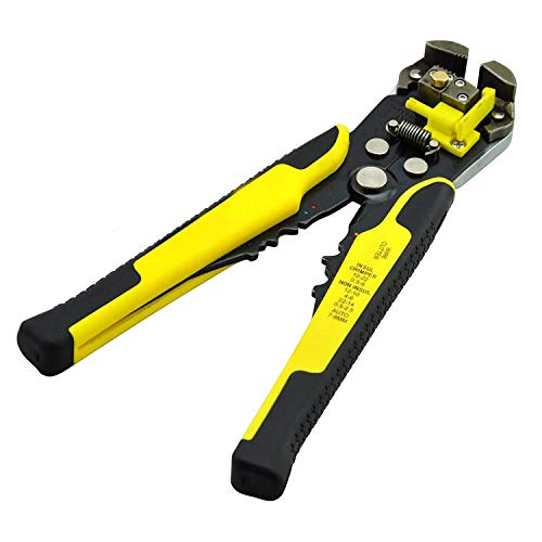 Novo 8Inch Selfadjusting Automatic Cable Cutter Crimper, 5 In 1 Multipurpose Tool Wire Stripping Cutting Pliers, 1024 Awg (0.