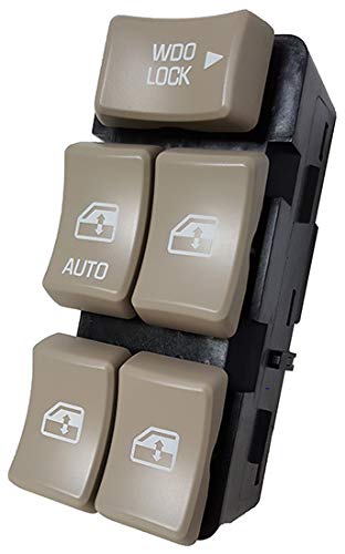 Switchdoctor Window Master Switch For 2002-2007 Buick Rendezvous (Oem Style Tan Buttons)