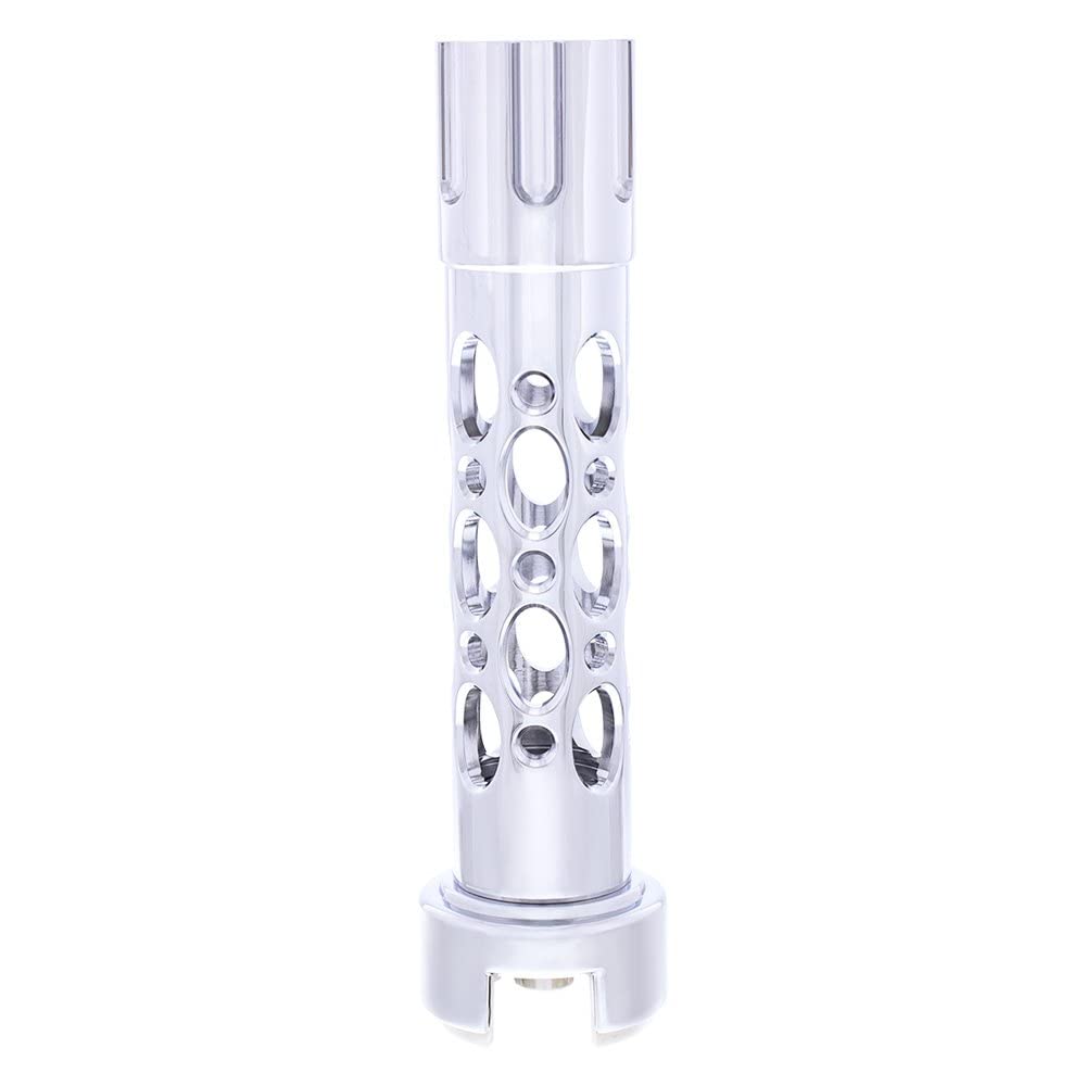 United Pacific 70650 Chrome'Austin' 13/15/18 Speed Gun Cylinder Gearshift Knob W/Adapter - Vertical