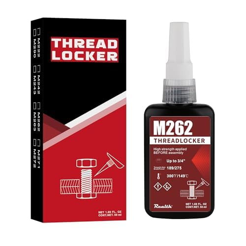 Red M262 High Strength Strength Gap Sealants 50Ml Bottle Red For Sealing Metal Nuts Bolts And Anti-Rust(M262)