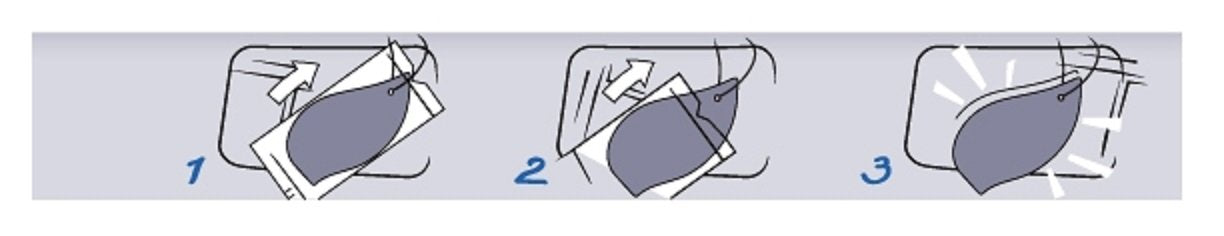 AREON Sport Lux Silver - Hanging Cardboard Air Freshener for Car, Home & Office - Premium Cologne Perfume with Natural Fragrance