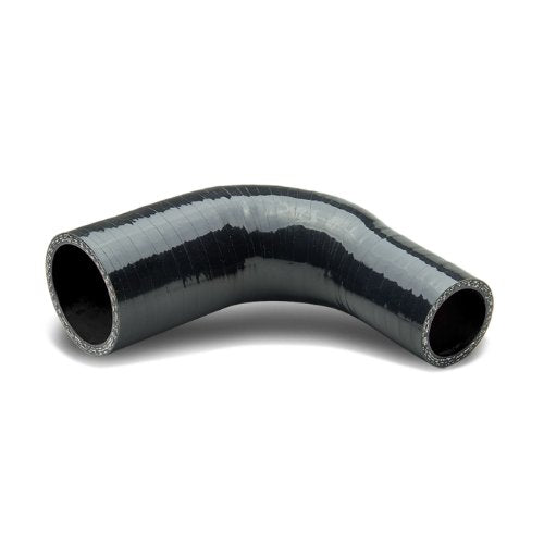 Auto Dynasty 1.25 Inches To 1.75 Inches 90 Degree Elbow Turbo/Intercooler/Intake Piping Coupler Reducer Silicone Hose (Black)
