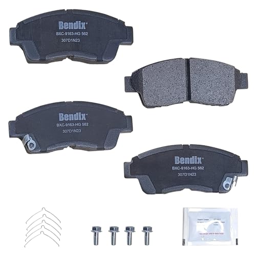 Bendix Priority1 Cfc562 Ceramic Front Brake Pads For Geo Prizm 1997-1993, Lexus Es300 1993-1992, Toyota Camry 2001-1992, Celica