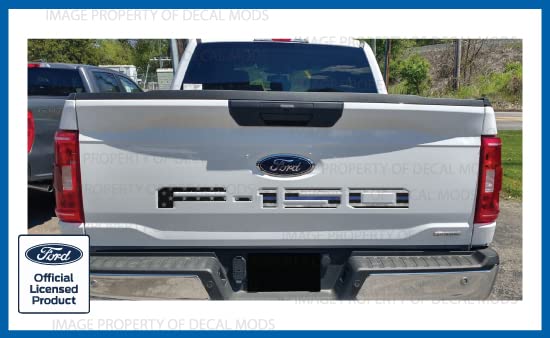 Decal Mods 2021-2024 Tailgate Insert Decals Letters Inlays Stickers (Thin Decal Not Raised Letters) For Ford F150 (2021-2024) (B