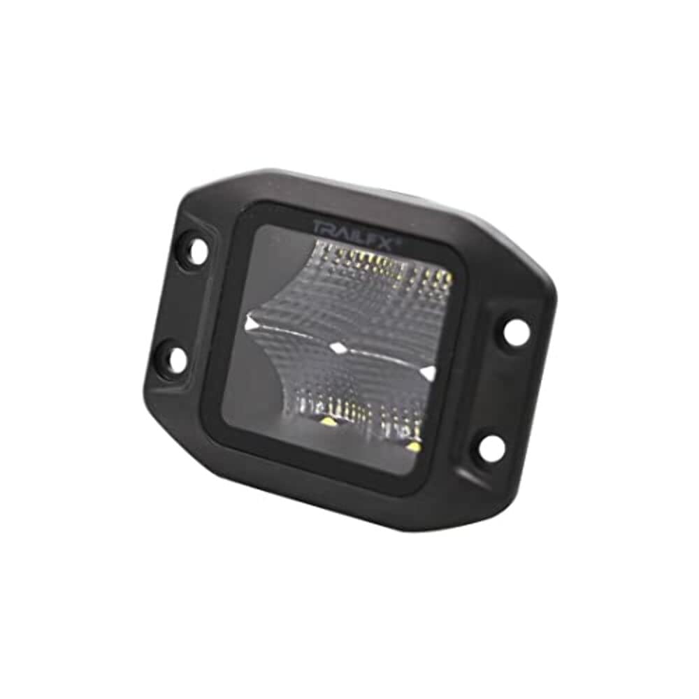 3 Inch Flush Mount Cube Blacked-Out Led, Flood Beam, 2400 Lumens, Includes Wiring Harness & Mounting Hardware, Single Unit