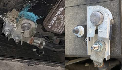 EAPP BT4Z-14450-BA Negative Battery Terminal Clamp, Alloy Steel, Black