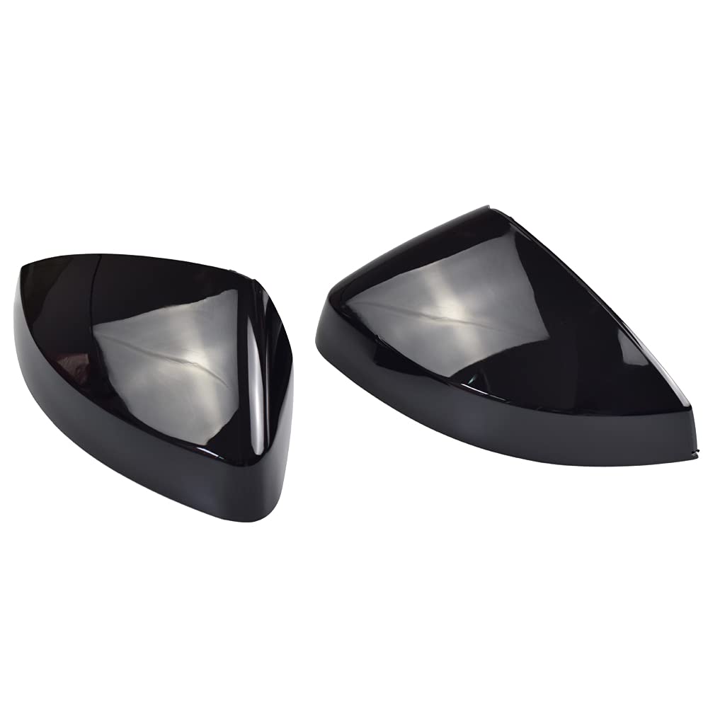 1 Pair Black Rearview Mirror Cover Carbon Fiber Side Mirror Covers Caps for Audi A3 S3 8V RS3 2013 2014 2015 2016 2017 2018 2019