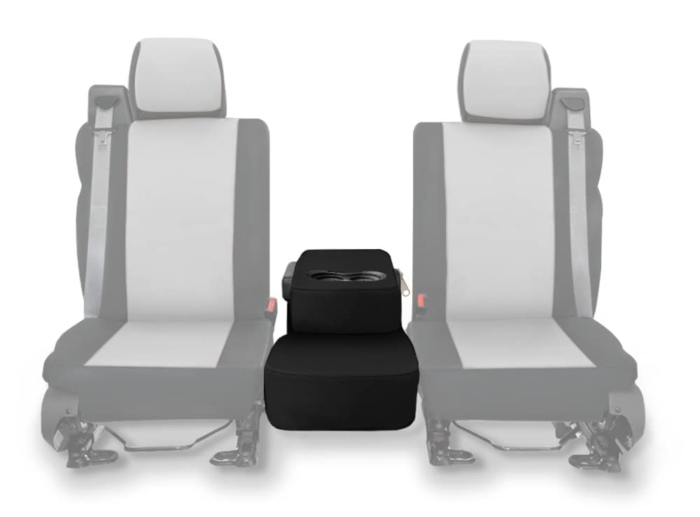 Carscover Custom Fit 2004-2008 Ford F150 Pickup Truck Black Neoprene Car Front Center Jump Seat Cover And Console Covers