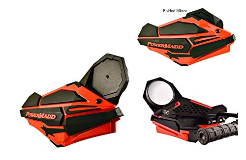 Powermadd 34455 Black Sentinel Handguard Mirror Kit (Fixed/Fold In)