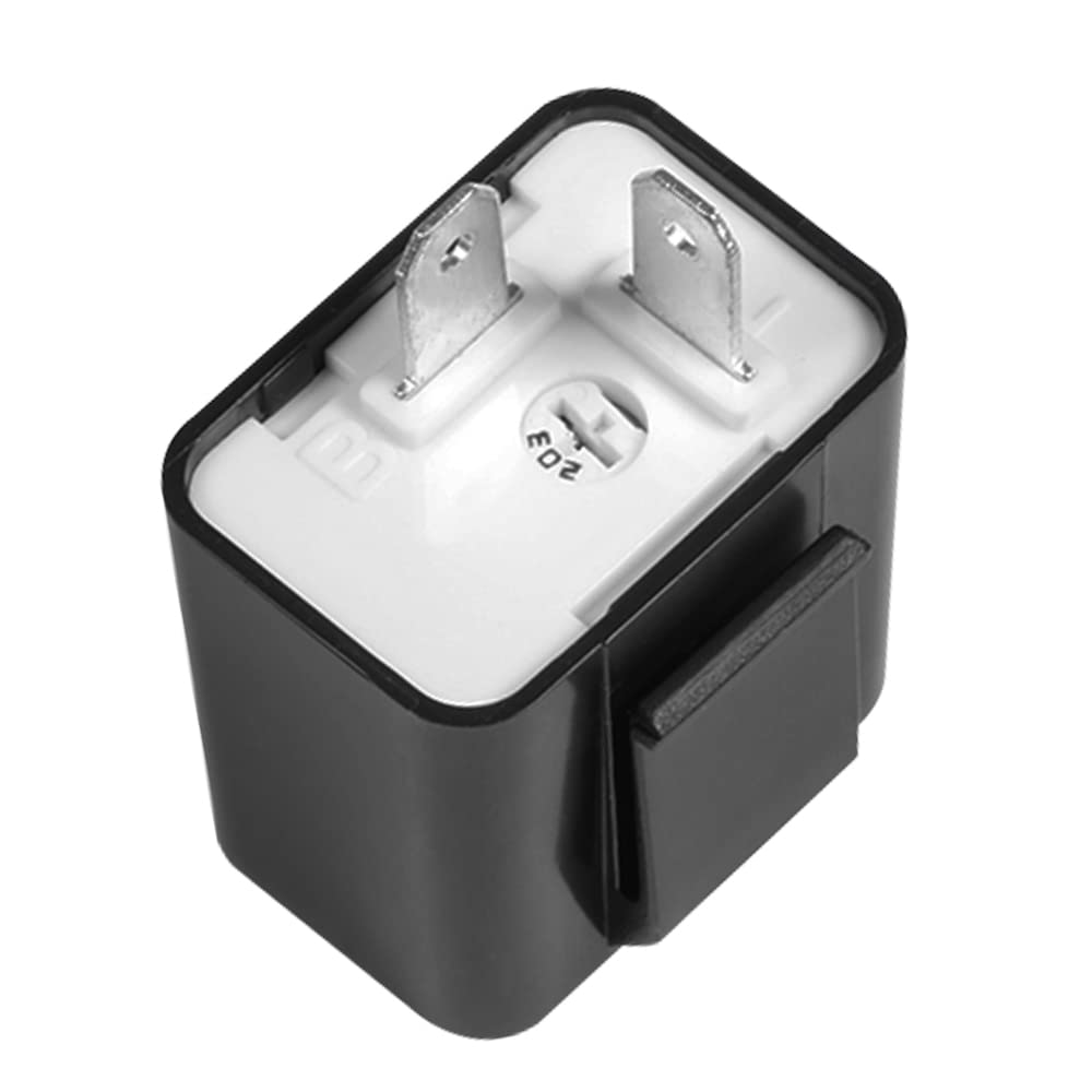 Adjustable 2 PIN 12V Motorcycle Indicator Turn Signal Flasher Relay Perfect Fit for Honda Grom Yamaha Harley etc. Motorcycle LED