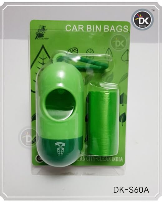DK Car Dustbin  Waste Management Bin for Car, Office, Home & Vehicle  Car Accessories, Portable Garbage Organizer with Lid, Sm