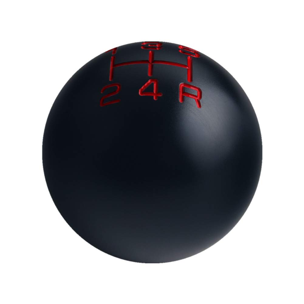 Dewhel Sphere Shift Knob 5 Speed Velocity Short Throw Shifter 200 Gram Weighted Aluminum M12X1.25 M10X1.5 M10X1.25 M8X1.25 Black