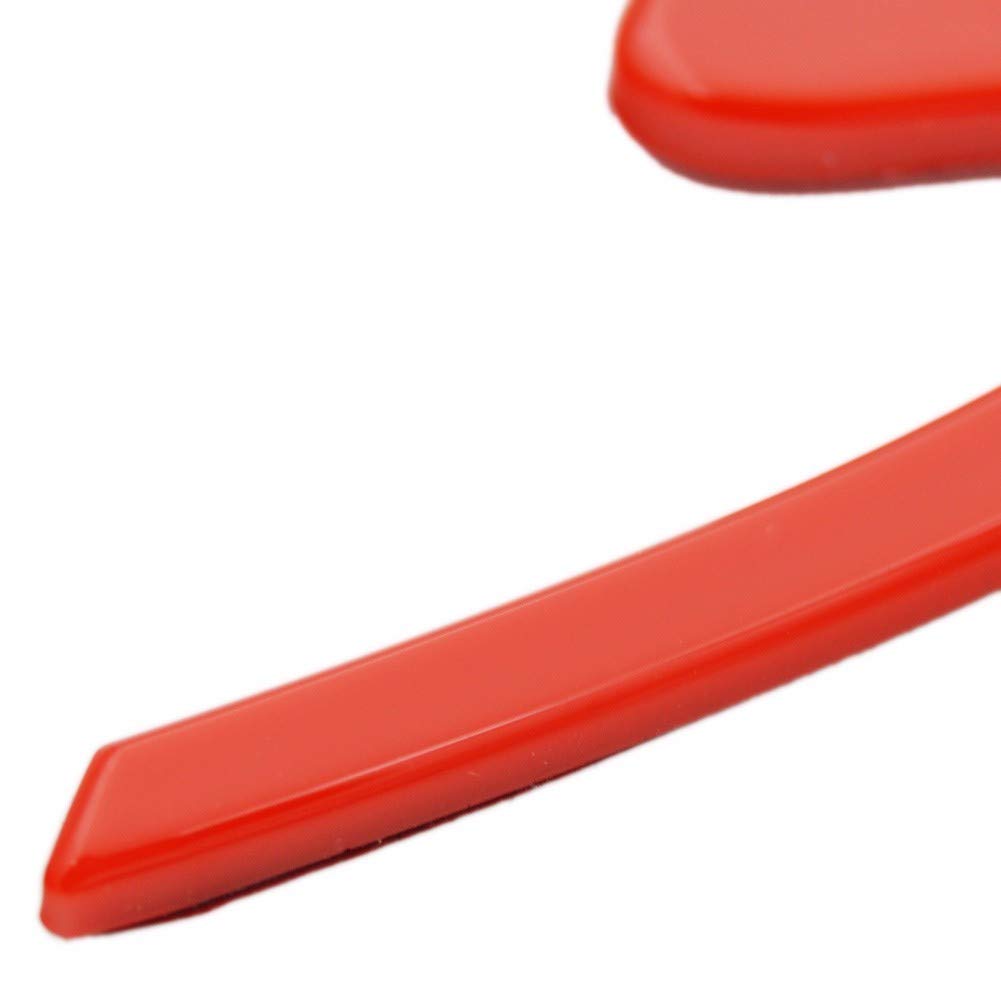 Zorratin Large red 'S' S Letter Rear Trunk Boot Lid Hatch Tailgate Emblem Badge for Porsche 911 Cayenne carrera turbo panamera boxster