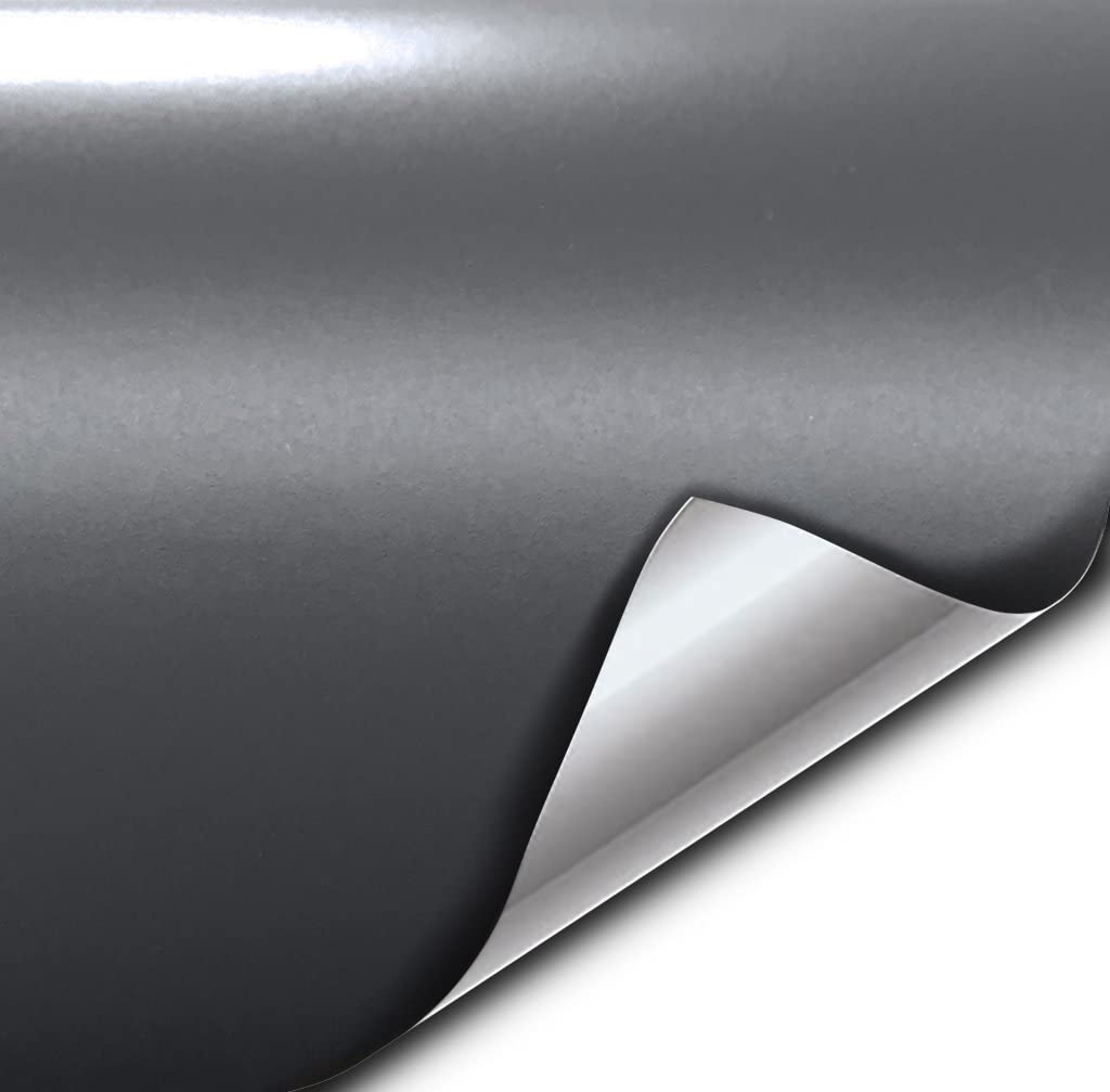 Vvivid+ Matte Slate Grey (Grigio Telesto) Vinyl Wrap Adhesive Film (25Ft X 5Ft)