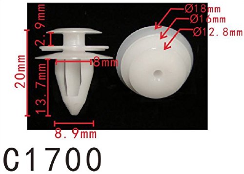 Autobahn88 Retainer Clip For Door Trim Molding, Compatible With Nissan (Oem: 155309791) (Pack Of 20)