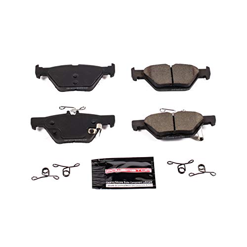 Power Stop Z23-1808 Rear Z23 Evolution Sport Carbon-Fiber Infused Ceramic Brake Pads With Hardware For Subaru Ascent Forester Le