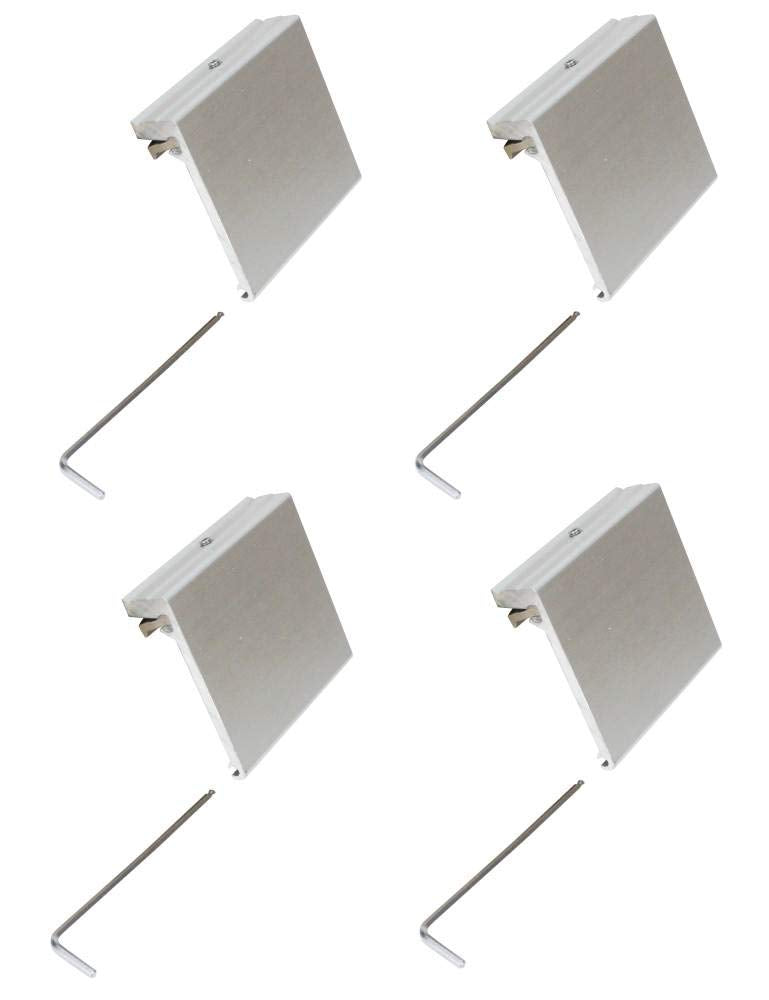 Extreme Max 3005.4113.4 Aluminum Slider Base For Crestliner Suremount Gunnel System - Pack Of 4