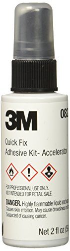 3M Quick Fix Adhesive Kit, 08224, 0.7 Oz Adhesive/2.0 Oz Accelerator Bottles