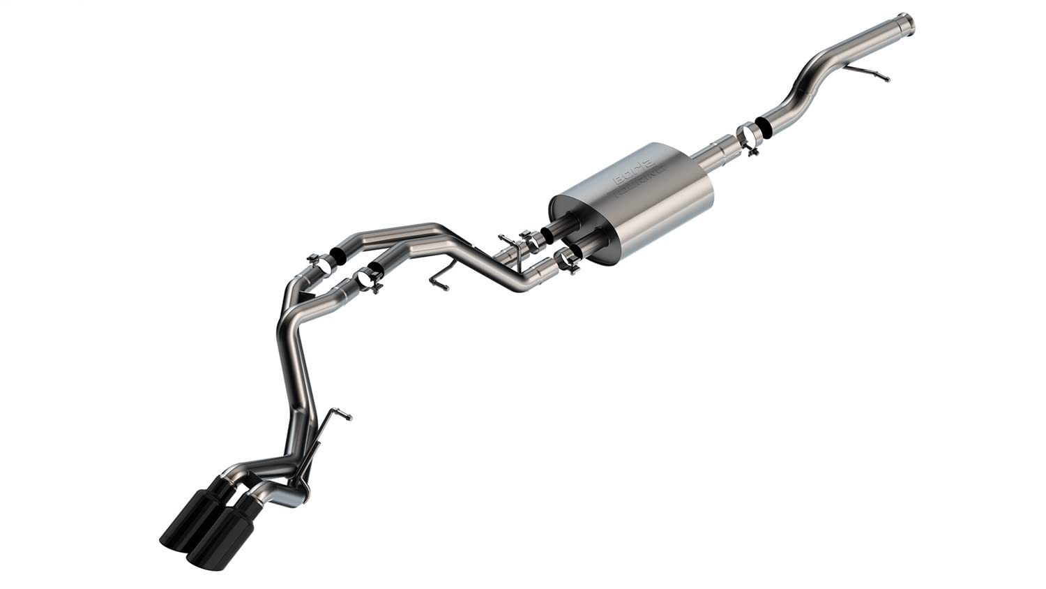 Borla 140854Bc Cat-Back Perf. Exhaust System For 2021-2024 Chevrolet Tahoe Ls/Tahoe Lt/Tahoe Rst/Tahoe Z71/ Gmc Yukon Sle/Yukon Slt/Yukon At4 5.3L V8 Automatic Transmission 2 & 4 Wheel Drive 4 Dr