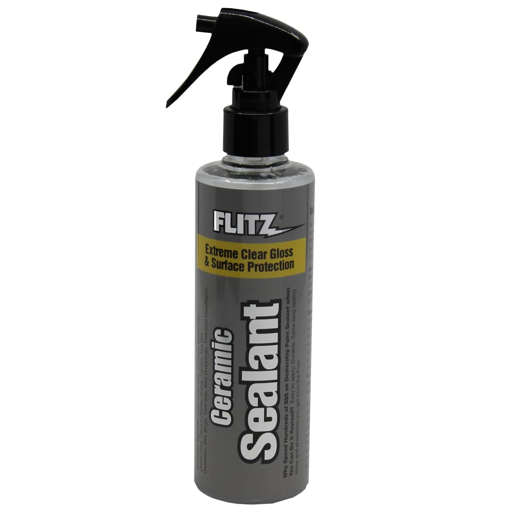 Flitz Ceramic Spray Sealant And Paint Protectant: Shine, Protect And Seal Clear Coat - Plastic, 1 Application Lasts Up To 12 Mon