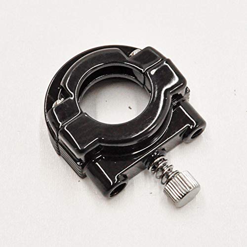 Black Dual Throttle Cable Housing Clamp/Collar For 1981-1995 Harley Big Twin Fx/Fl, Softail, Dyna, Fxr, Tour Glide, Wide Glide, Electra Glide, Road Glide, Sportster - Replaces Hd# 56392-77, 56395-81