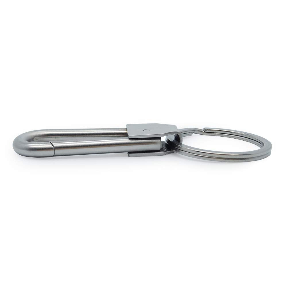 Laben Stainless Steel Key Chain Heavy Duty Car Key Clip With Belt Hook