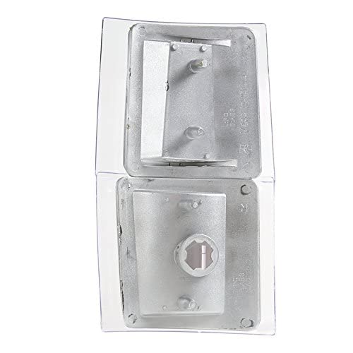 Spec-D Tuning Chrome Housing Clear Lens 4PC Corner Lights Compatible with 1994-1998 Chevrolet Chevy C/K 1500 2500 3500, Silverad