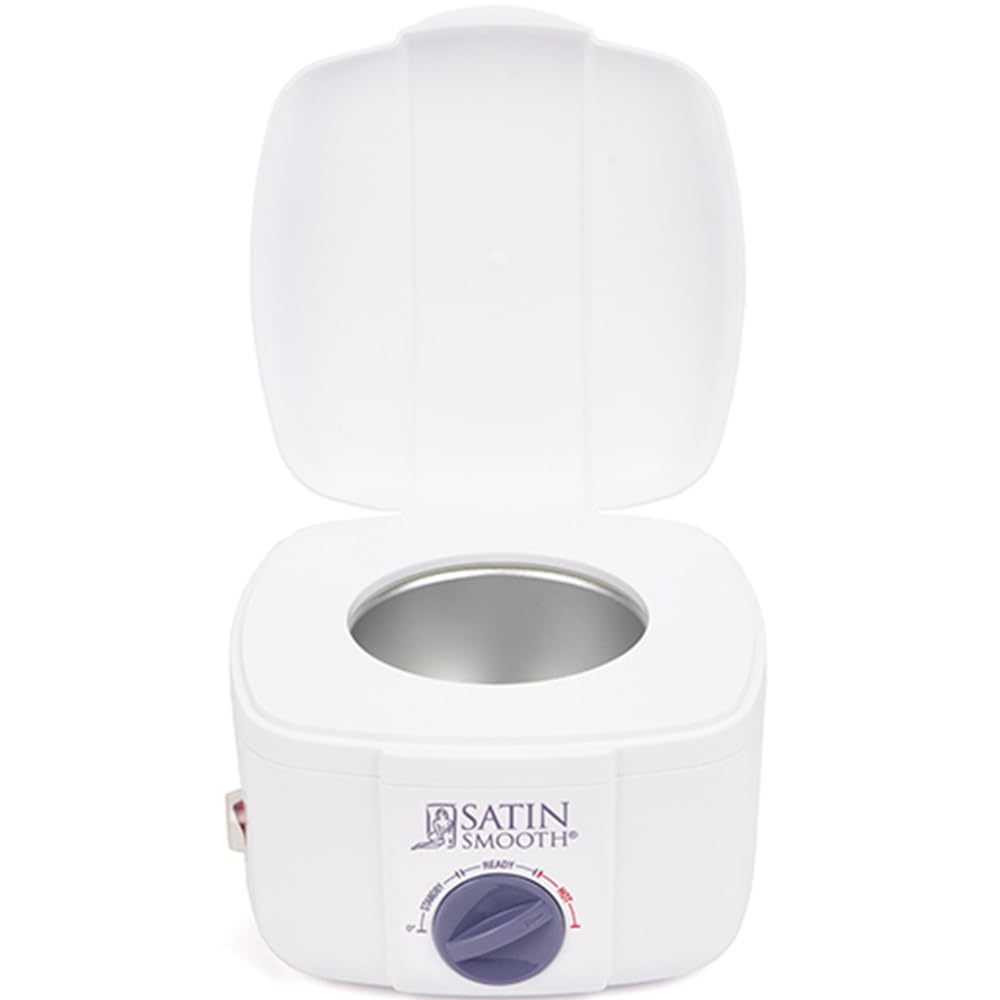 Satin Smooth Professional Single Wax Warmer for Hair Removal - SSW12C  Compact Wax Heater with Adjustable Temperature Control  Ideal for All Waxing Types-New